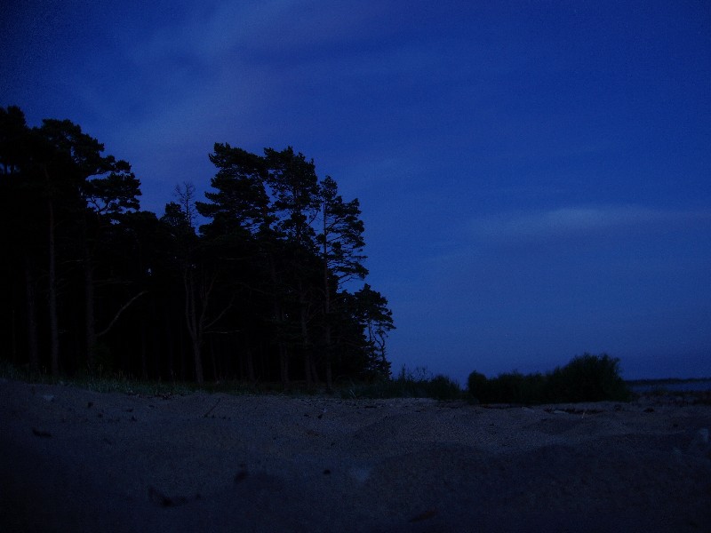 Ночной берег. Матсиранд 2009. Отдых в Эстонии, Матсиранд (пляж Матси, Matsirand).