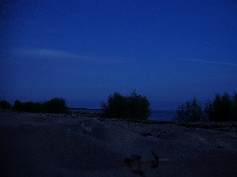 Ночной берег. Матсиранд 2009. Отдых в Эстонии, Матсиранд (пляж Матси, Matsirand).