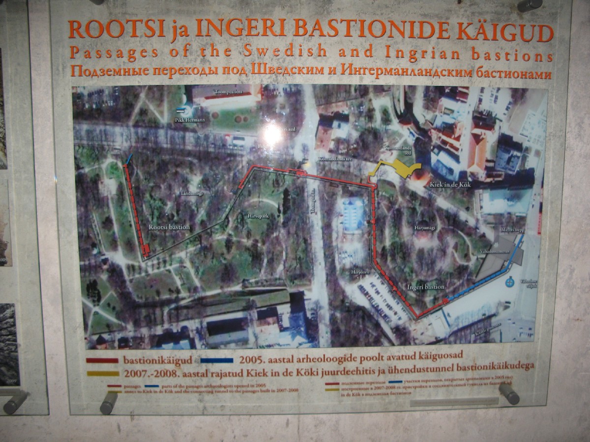 History. Passages of the bastions Kiek in de Kök.
