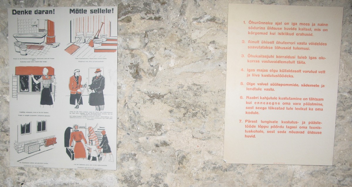 Плакаты времён второй мировой войны. Подземелья бастионов Кик-Ин-Де-Кёк.