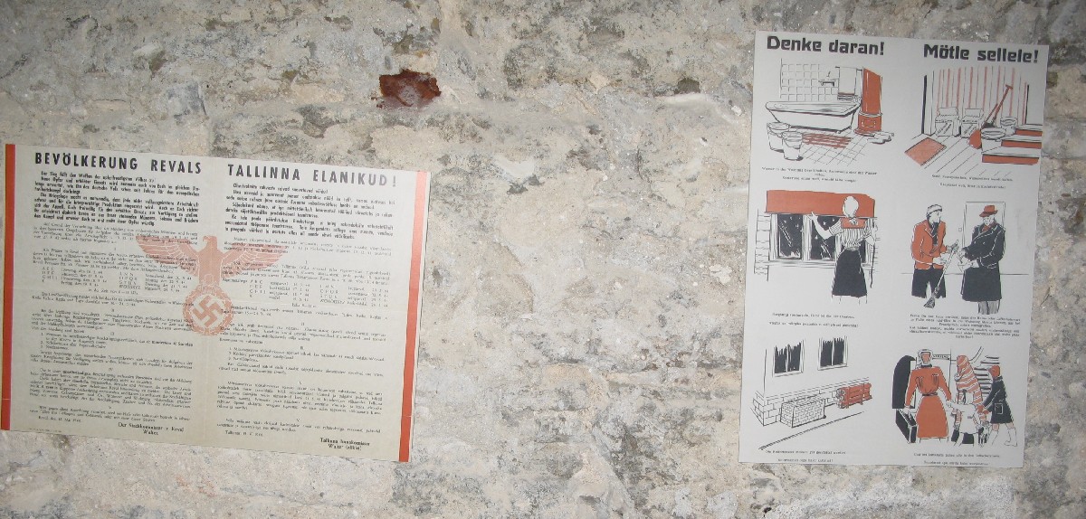 Плакаты времён второй мировой войны. Подземелья бастионов Кик-Ин-Де-Кёк.