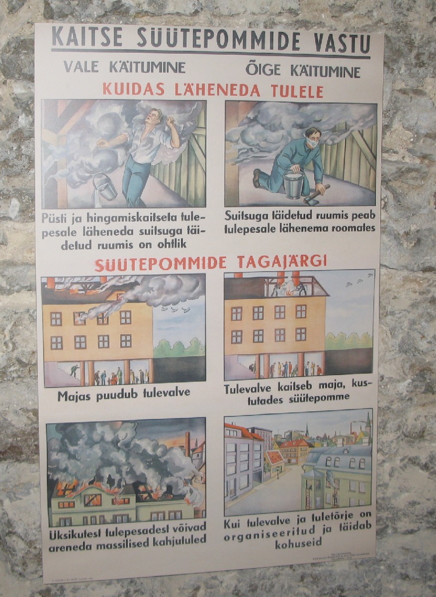 Posters of WWII. Passages of the bastions Kiek in de Kök.