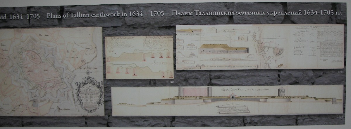 The scheme of fortifications. Passages of the bastions Kiek in de Kök.