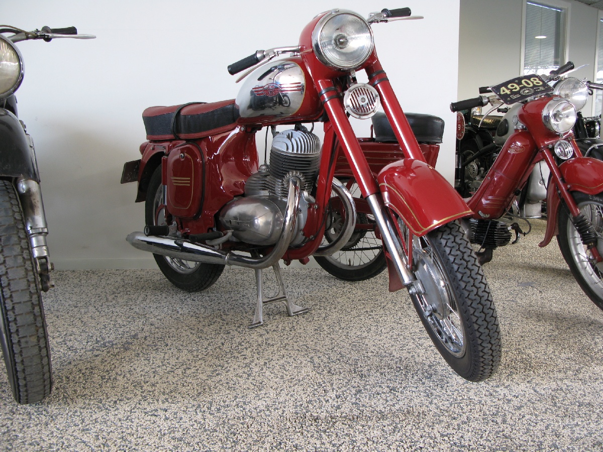 Motorcycle JAWA. Riga Motor Museum.