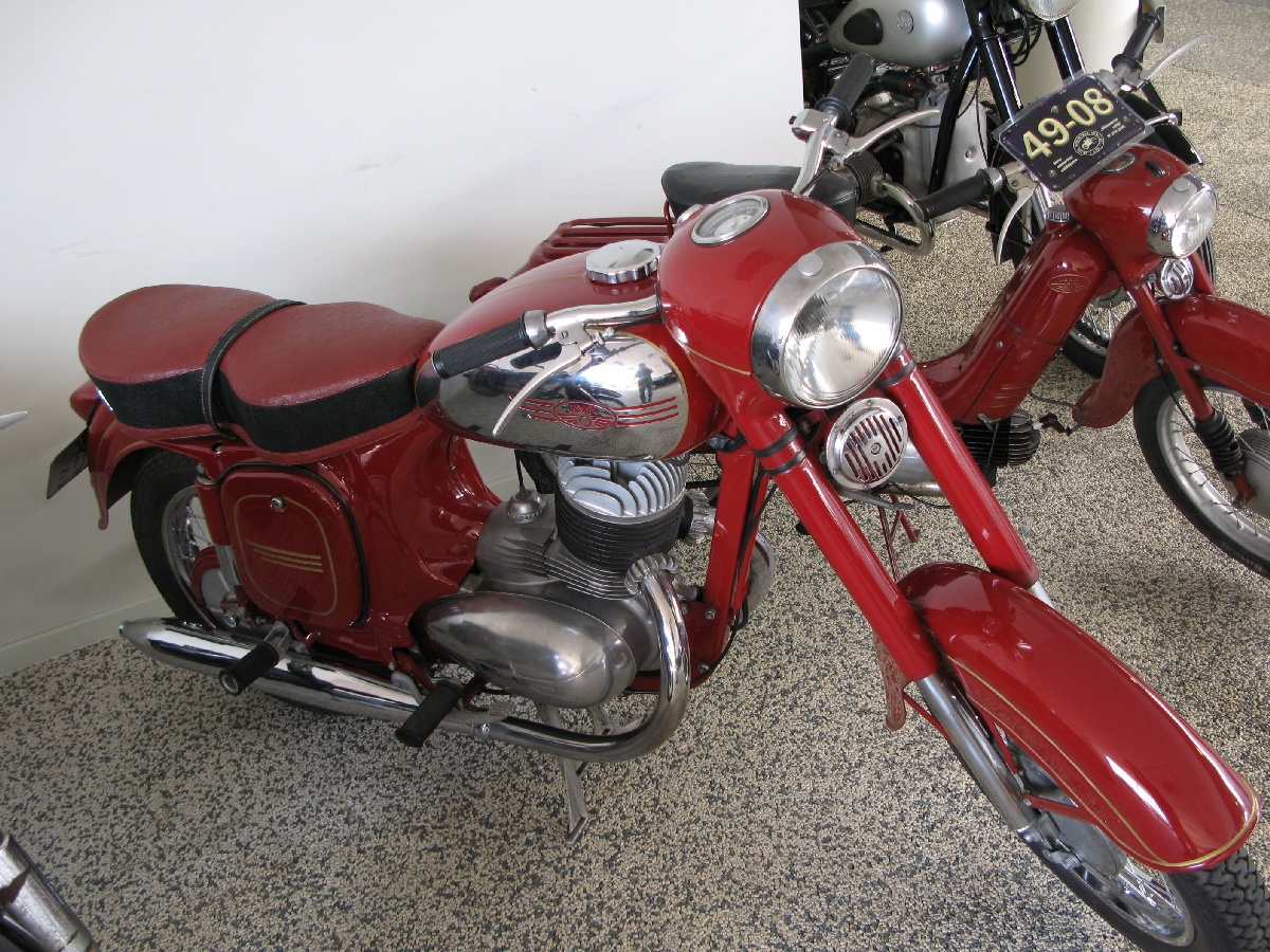 Motorcycle JAWA. Riga Motor Museum.