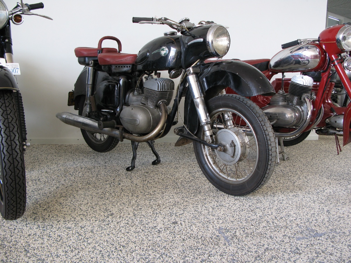Motorcycle MZ. Riga Motor Museum.