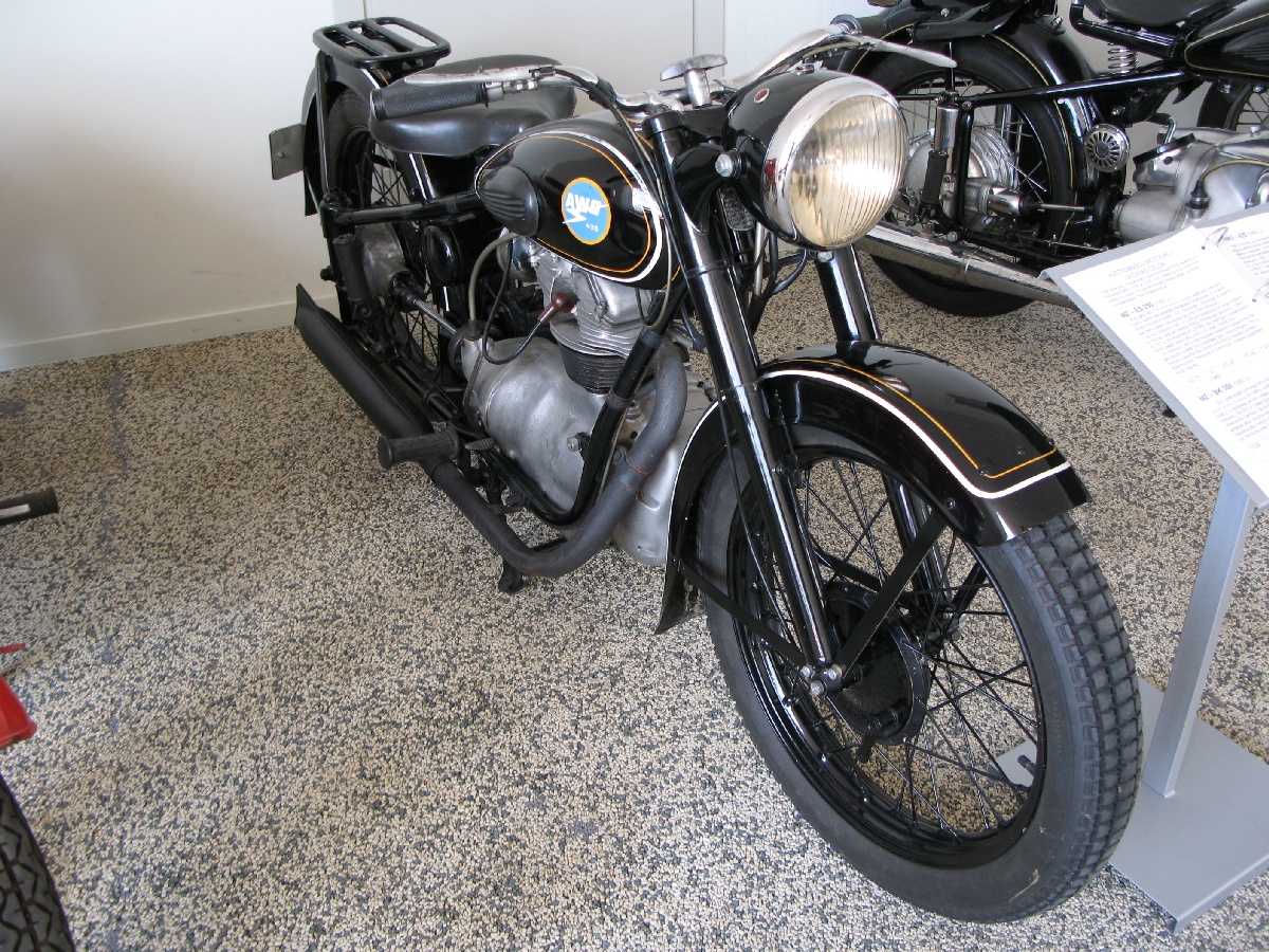 Motorcycle AWB. Riga Motor Museum.