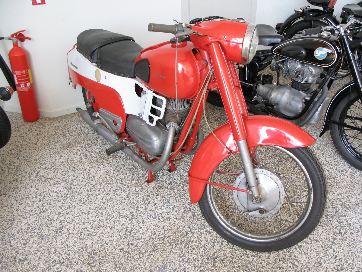 Motorcycle Pannonia. Riga Motor Museum.