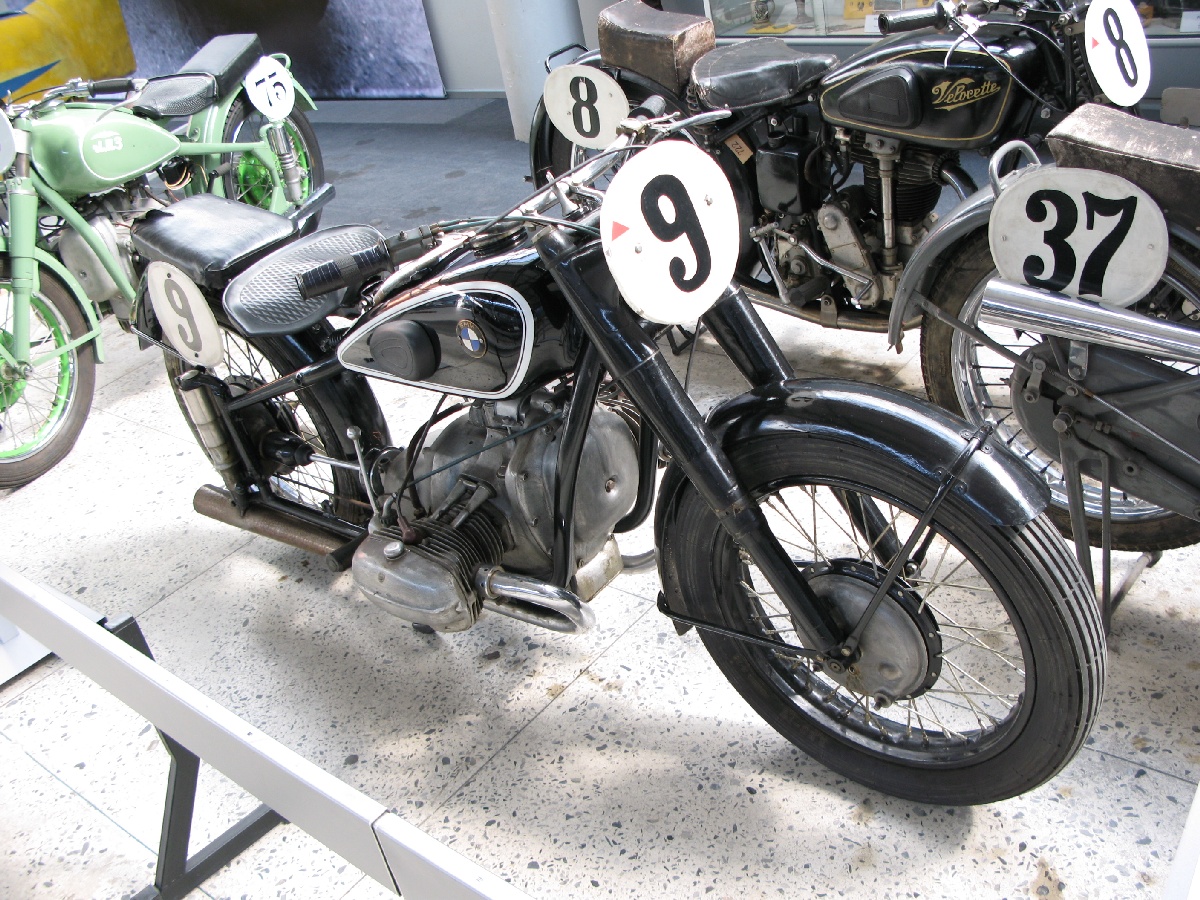 Motorcycle BMW-R51 SS. 1939. Riga Motor Museum.