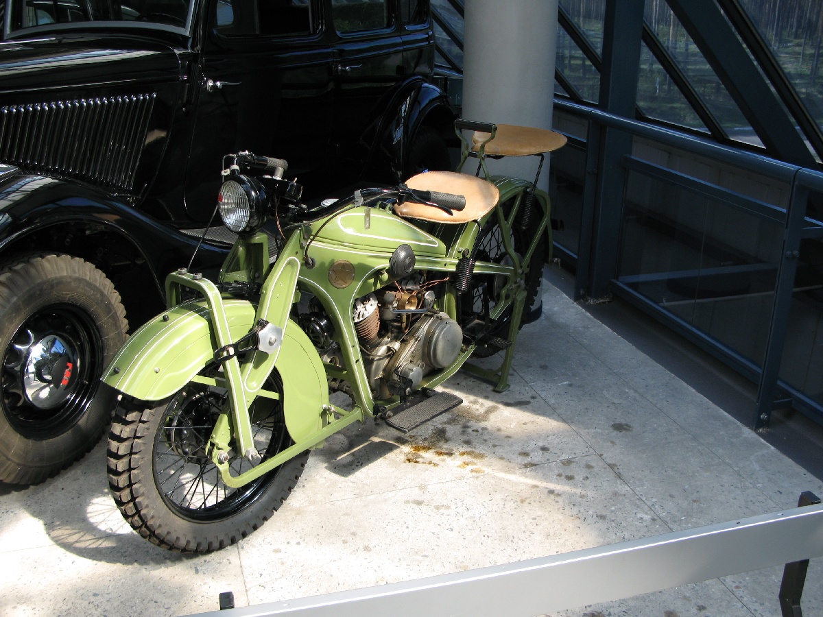 Motorcycle. Riga Motor Museum.