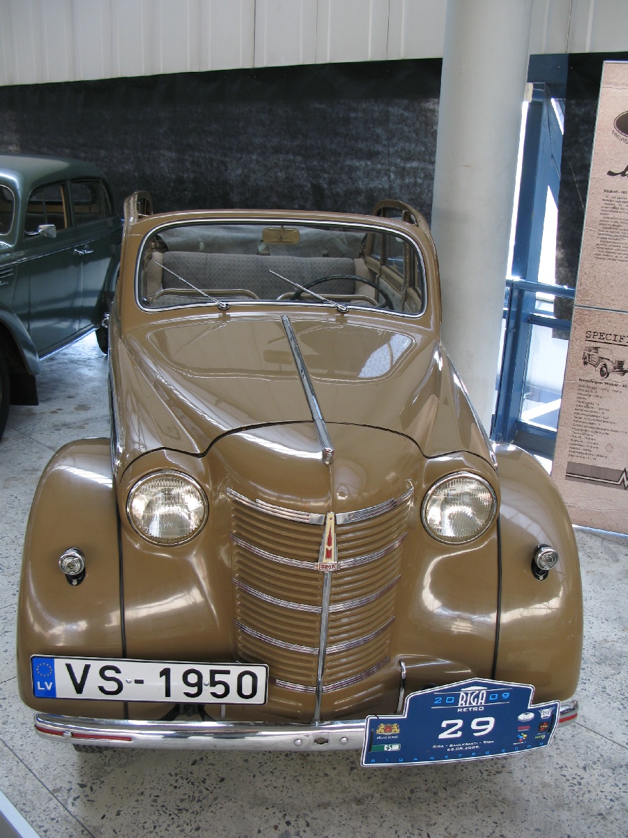 Moskvich 400/420A (Москвич 400/420А). 1950. Riga Motor Museum.