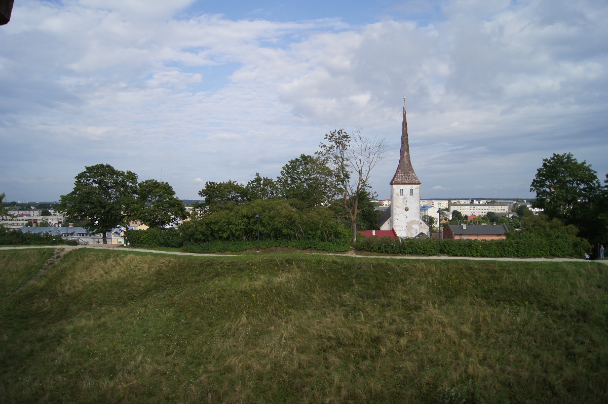 View of the city. Rakvere Castle.
