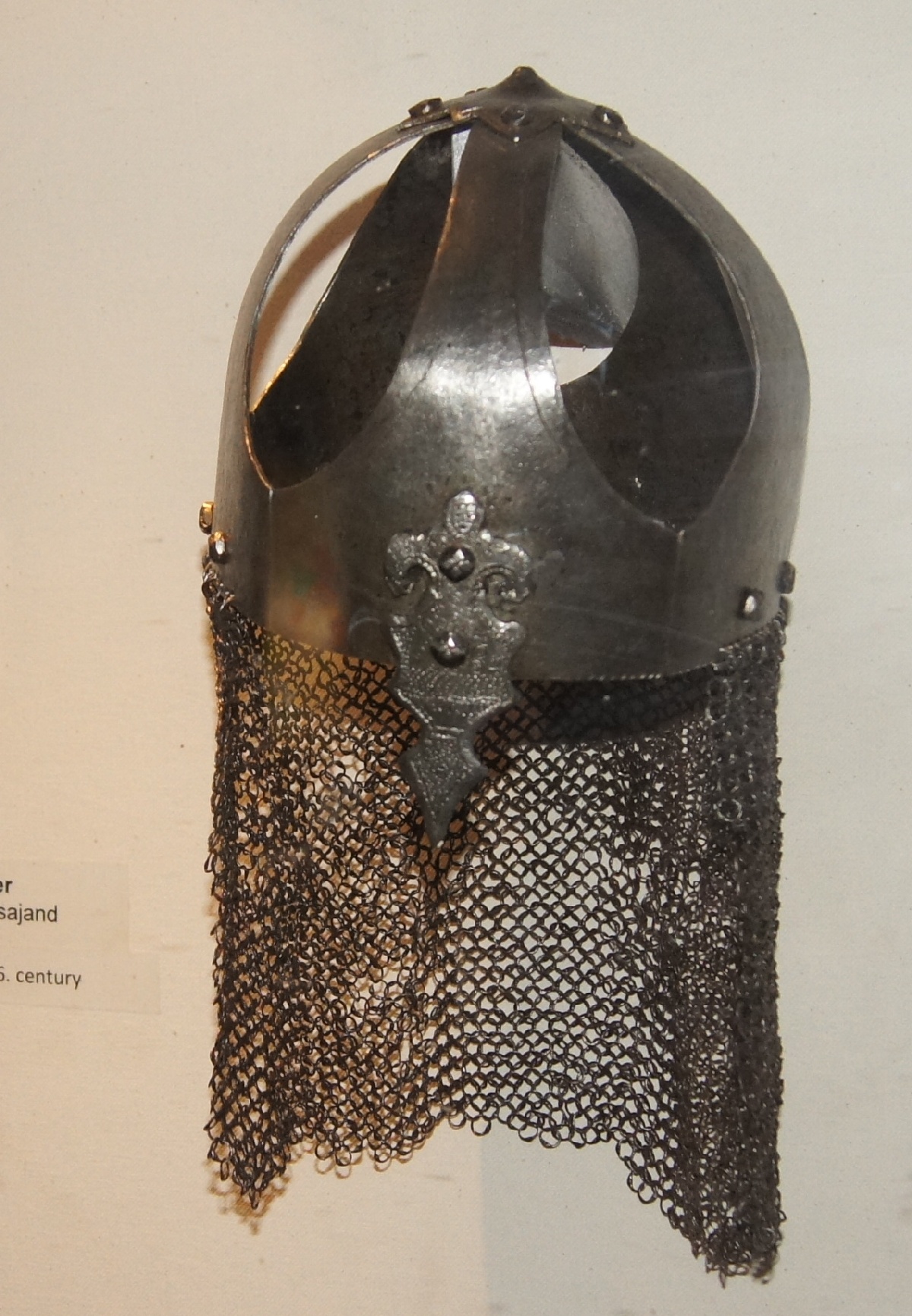 Helmet, 14.-16. century. Rakvere Castle.