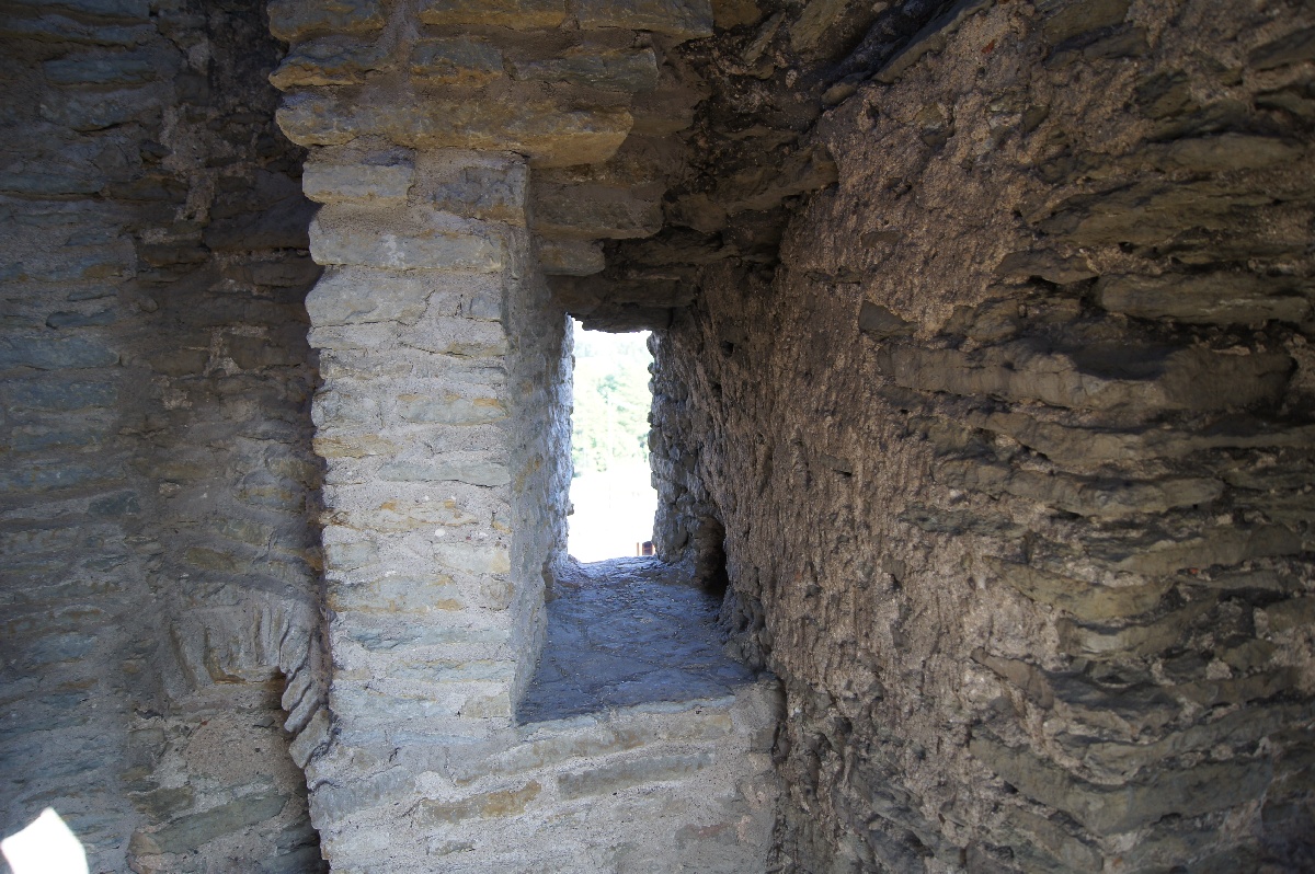 Inside the turret on the fourth floor. Rakvere Castle.