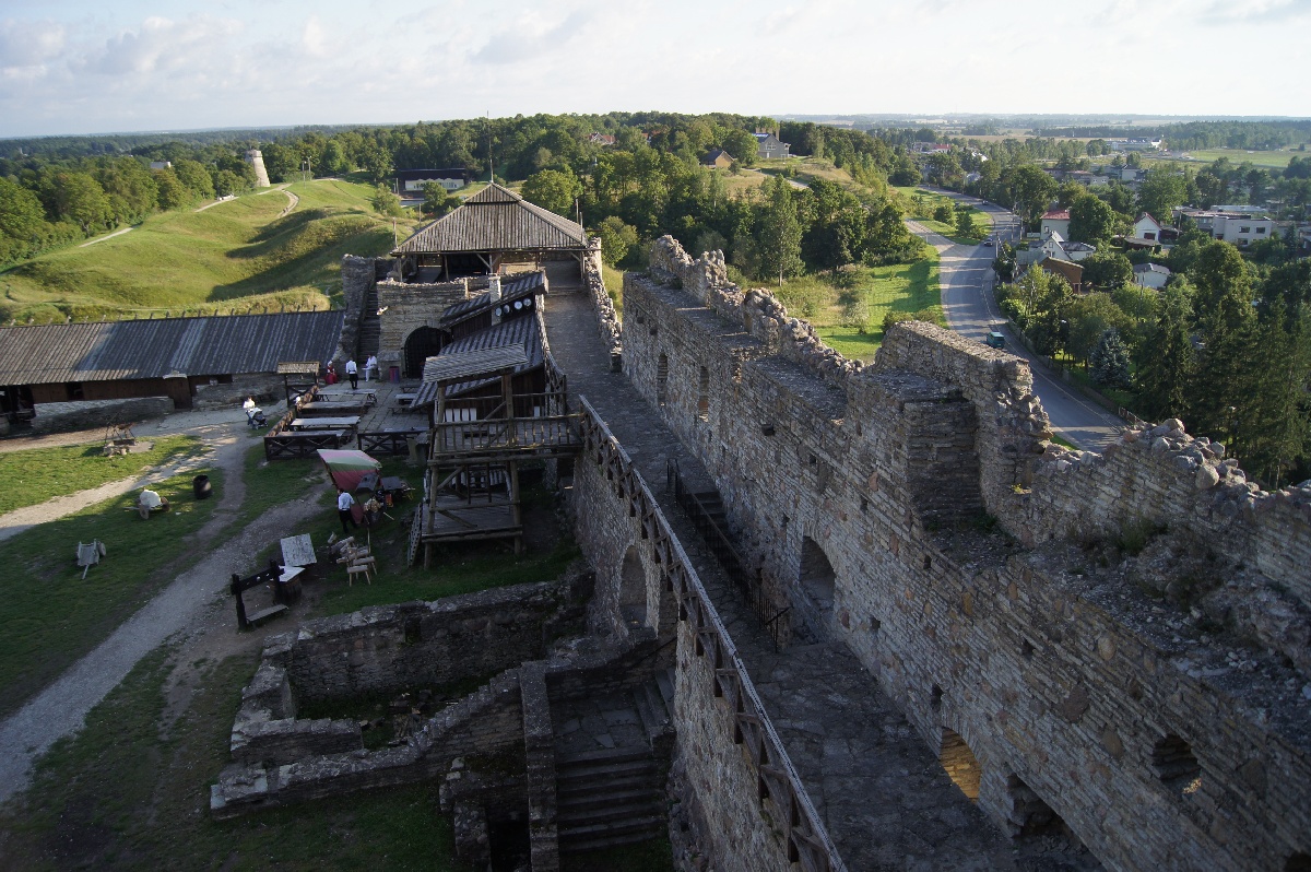 View from the wall. Rakvere Castle.