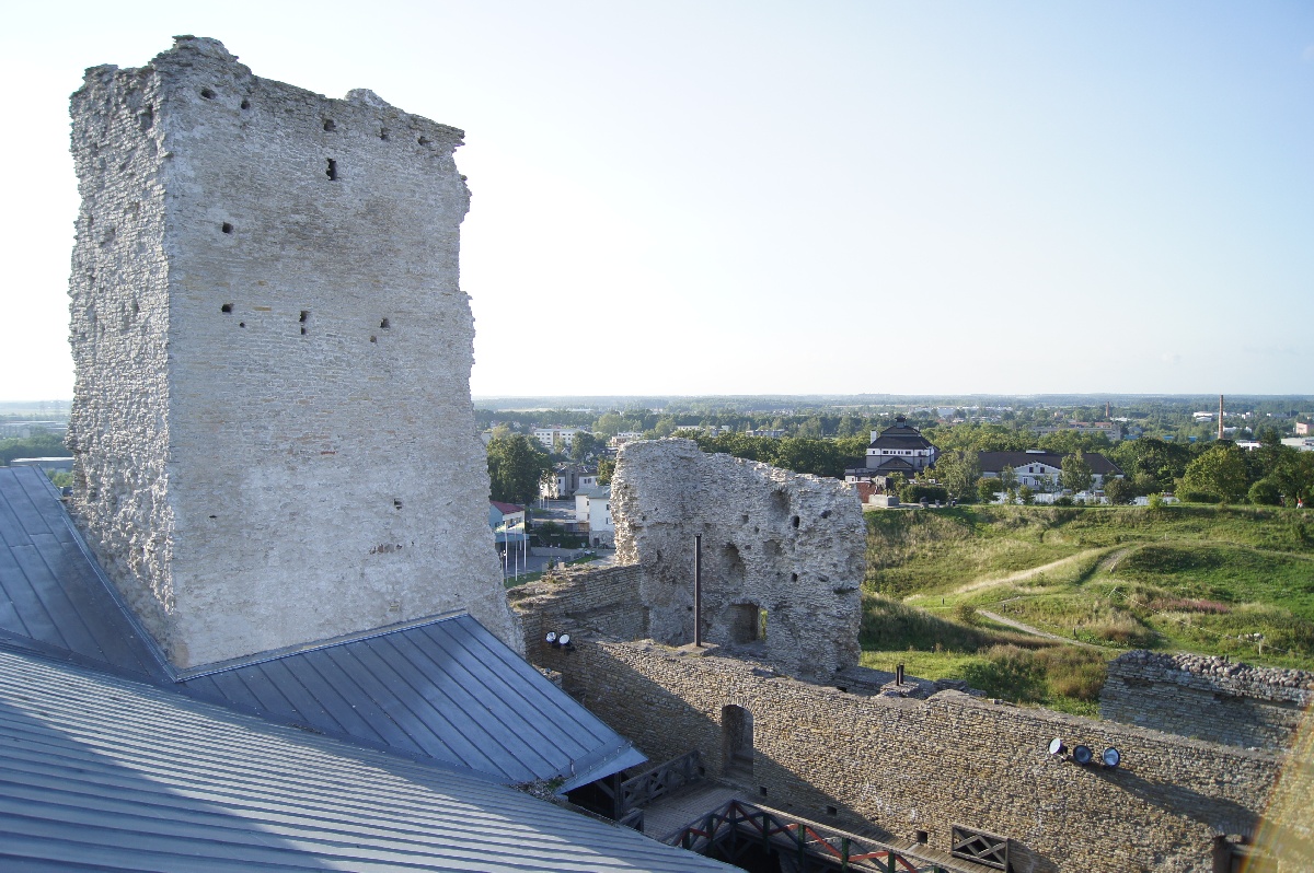 View from the wall. Rakvere Castle.