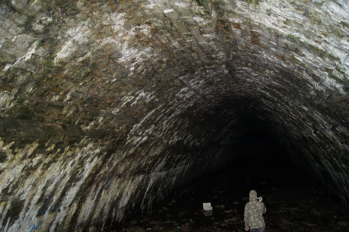 Old flooded tunnel. Astangu Military Base.