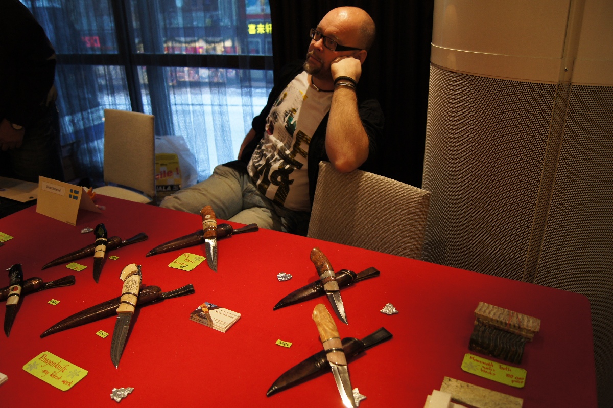 Johan Stenevad. Helsinki Knife Show 2012.