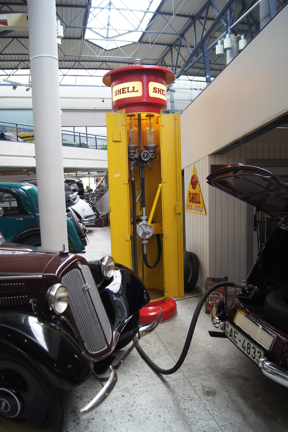 SHELL gas station, 30th years of XX century. Riga Motor Museum.