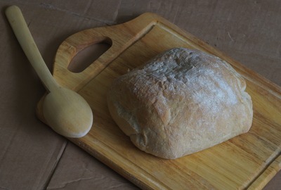 Italian bread and cooked condensed milk