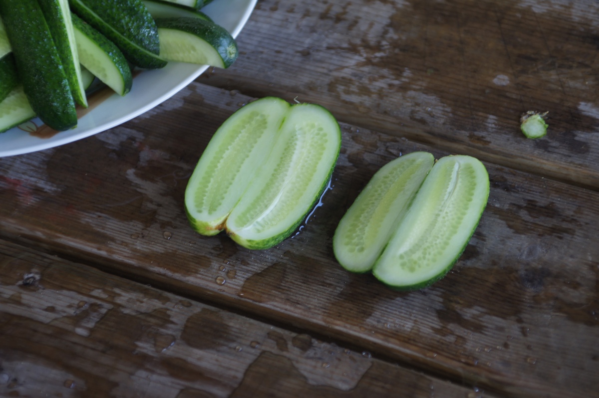 Cucumbers. Midsummer day in Osmussaar island.