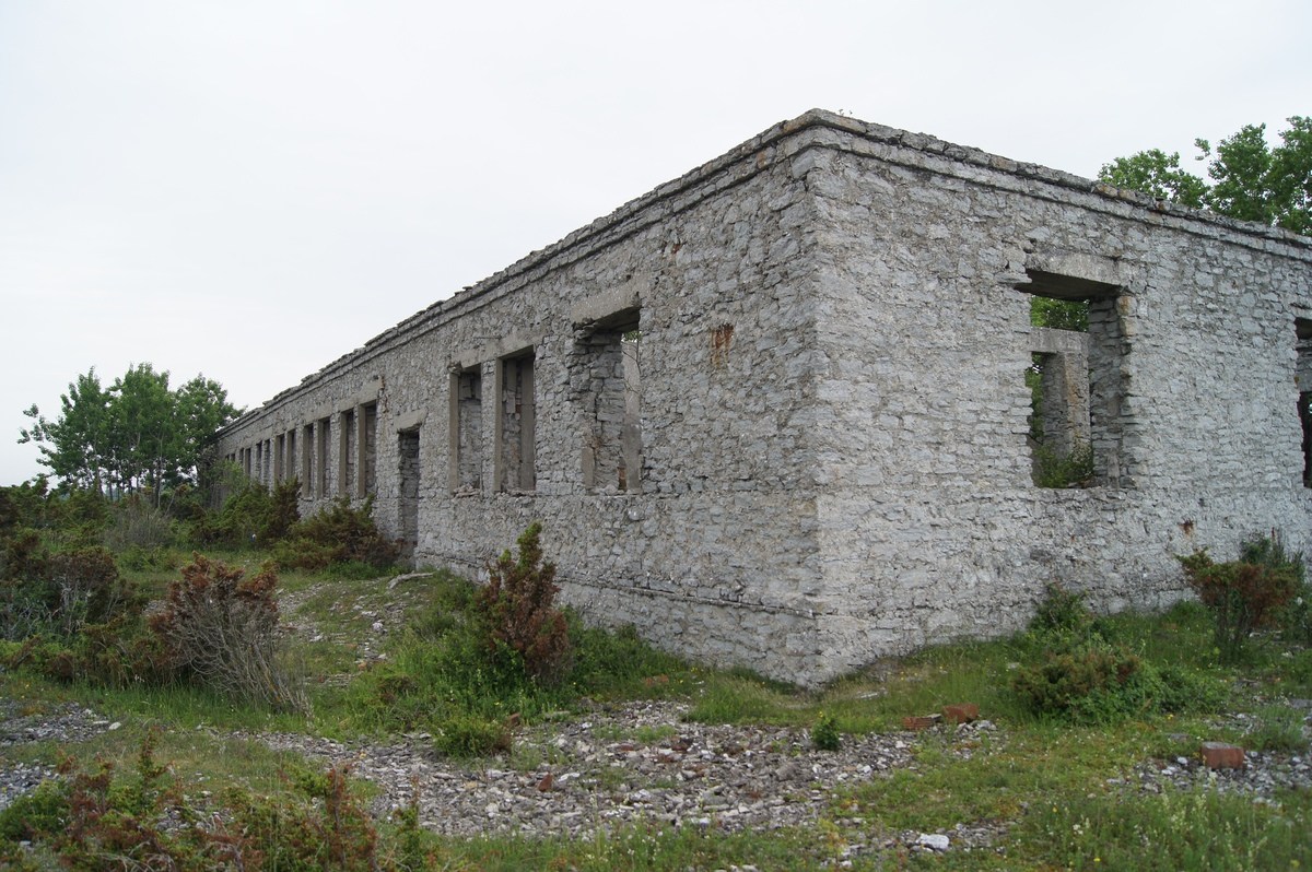 Barracks. Military facilities on the Osmussaar island.