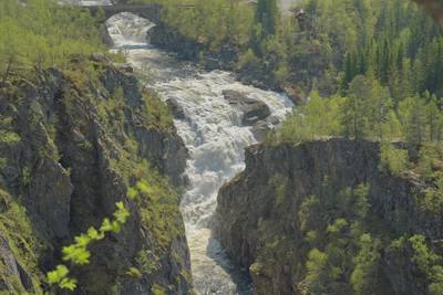 Водопад в Норвегии Ворингфоссен, Vøringfossen.