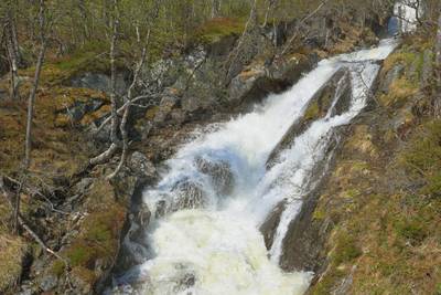 Водопад в Норвегии Ворингфоссен, Vøringfossen.
