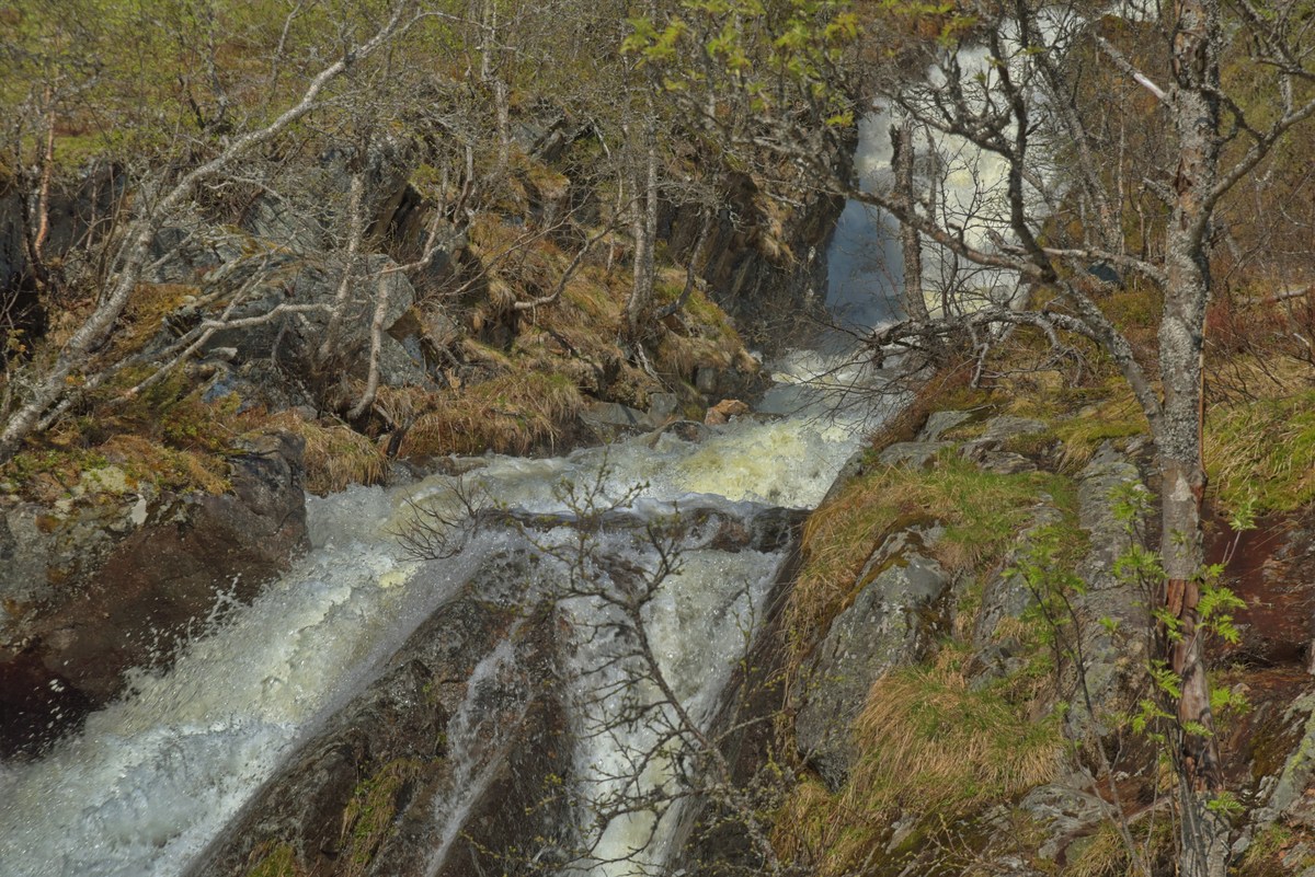  Водопад в Норвегии Ворингфоссен.