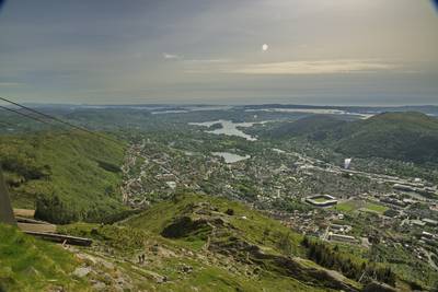 Норвегия, Берген, на горе