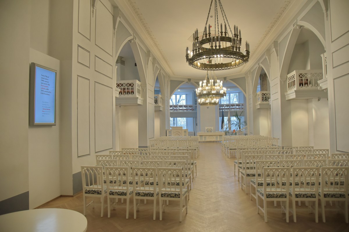 Белый зал. Исторический музей Тартуского университета.