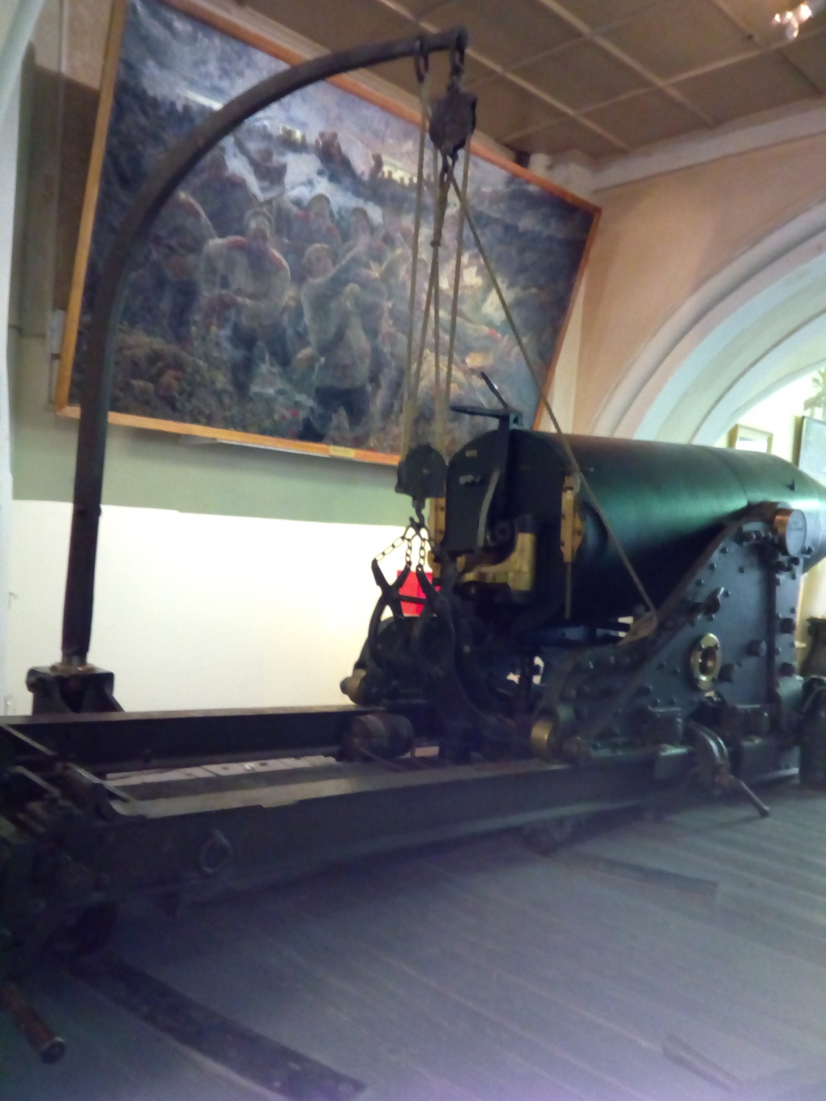 9-дюймовая (229-мм) береговая пушка обр. 1867 г. Музей артиллерии и связи. XIX век.
