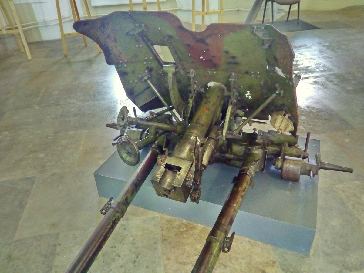 45-мм противотанковая пушка обр. 1937 г. Музей артиллерии и связи. Вторая мировая.