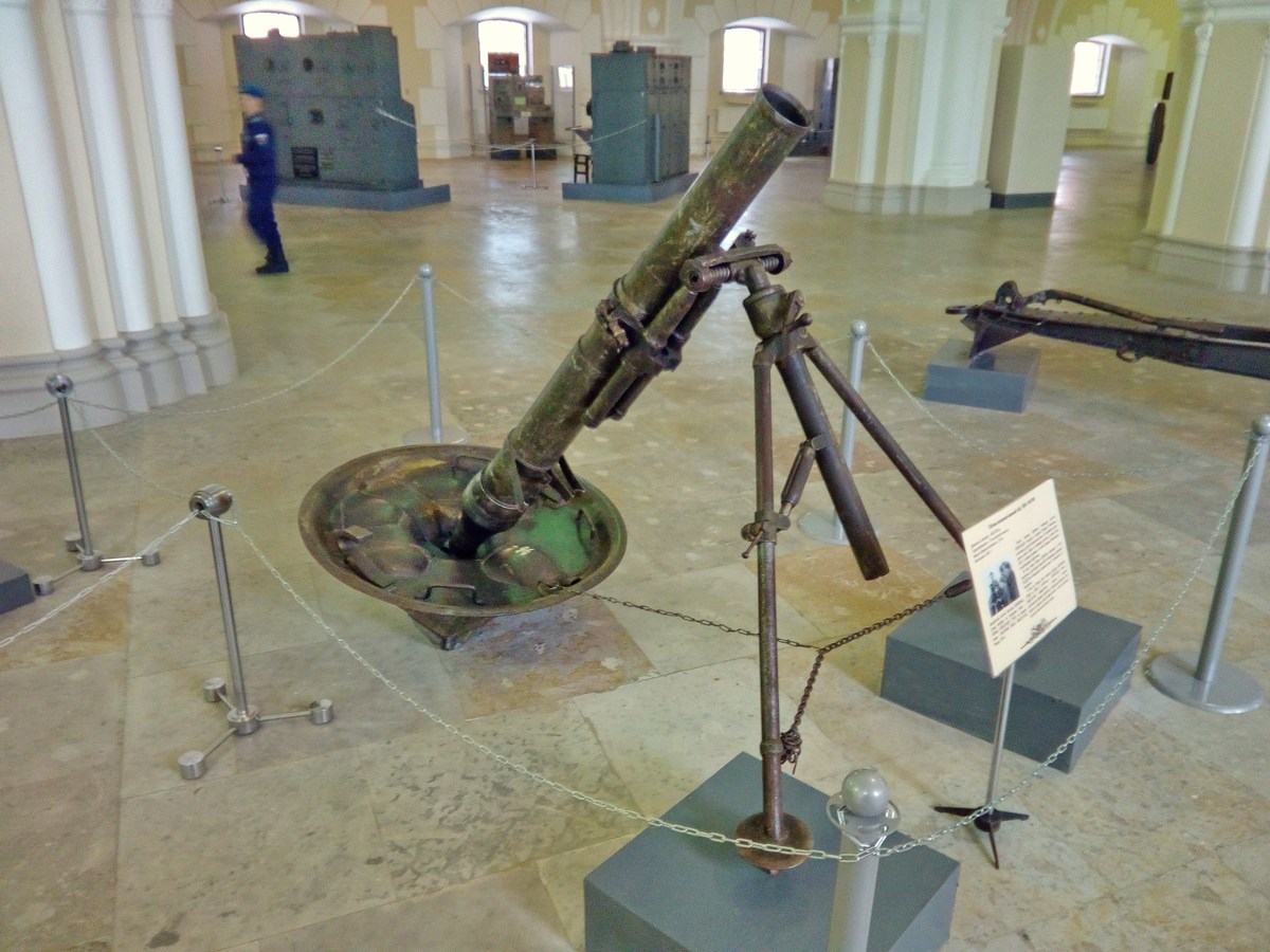 120-мм полковой миномёт обр. 1938 г. Музей артиллерии и связи. Вторая мировая.